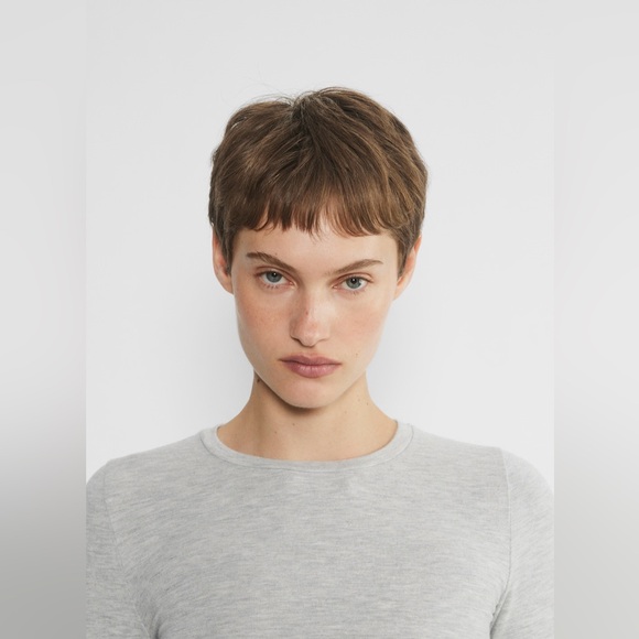 Aritzia Matching Set Destination Longsleeve Recharge Pant Heather Light Grey - Picture 6 of 15